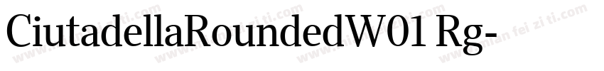 CiutadellaRoundedW01 Rg字体转换